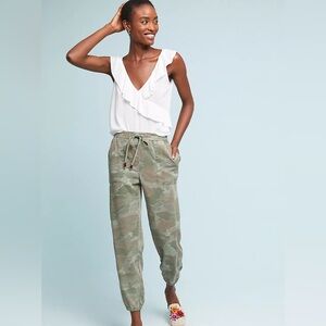 Anthropologie Sampson Camo Pull On Jogger Pants size M